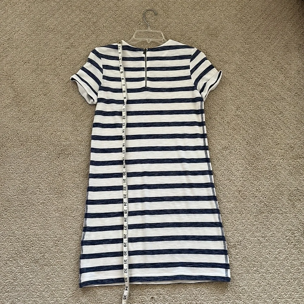 Alice + Olivia Blue and White Striped Knit Dress Sz Xs EUC - Picture 5 of 5